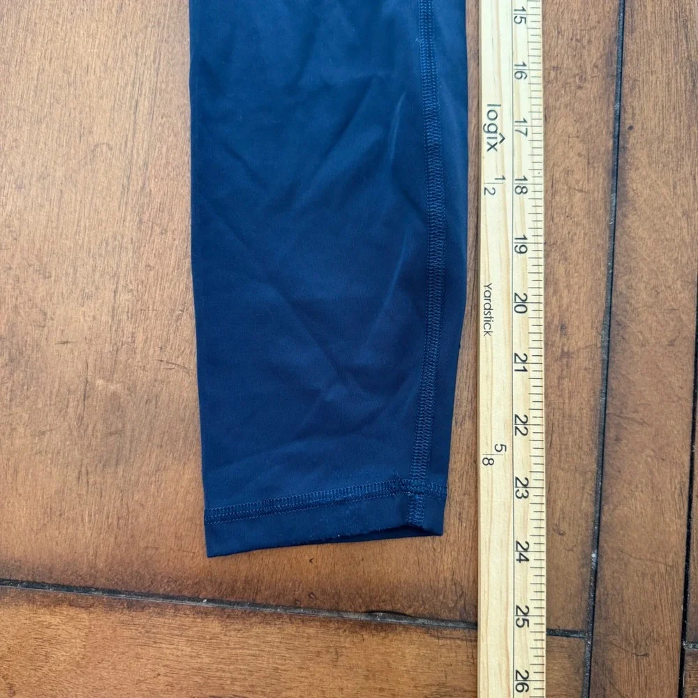 Lululemon Womens Navy Blue High Rise Pocketed Athletic Leggings Size 4 25" - Picture 7 of 7